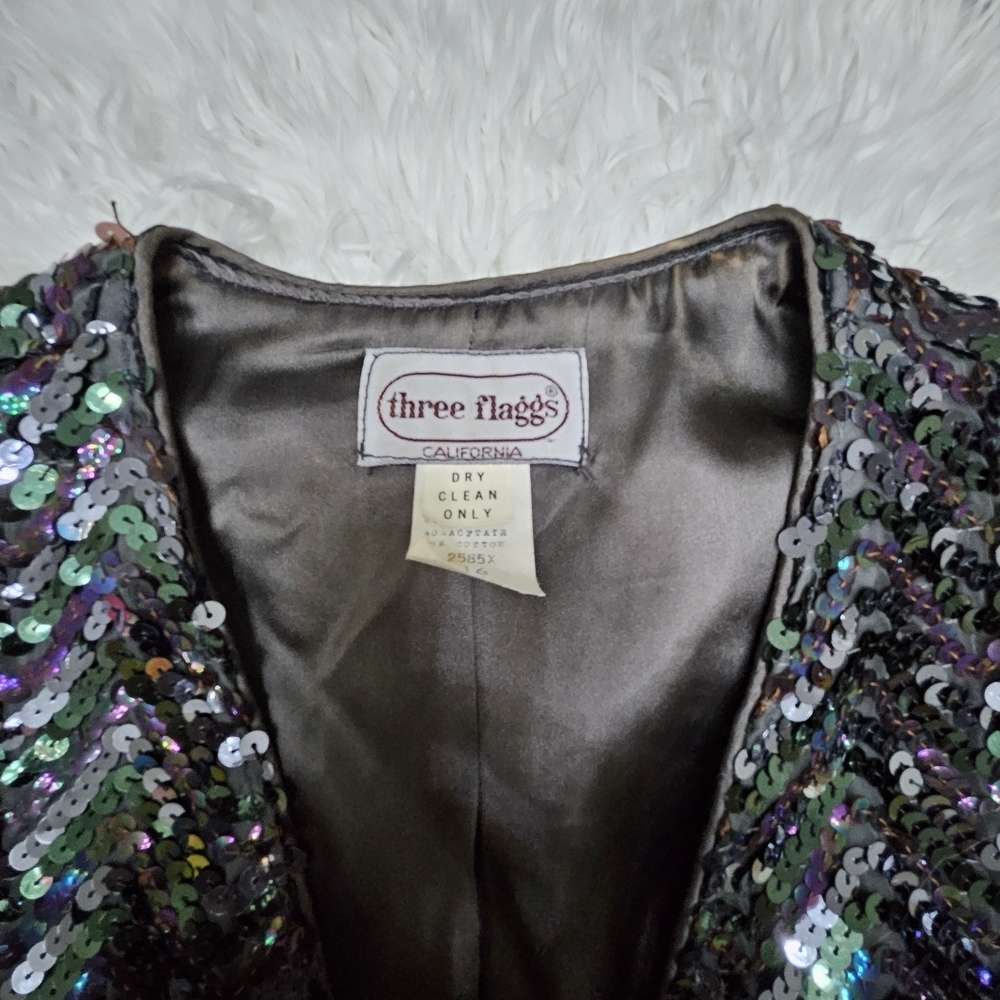 Vintage Sequin Blazer Jacket - Picture 2 of 4